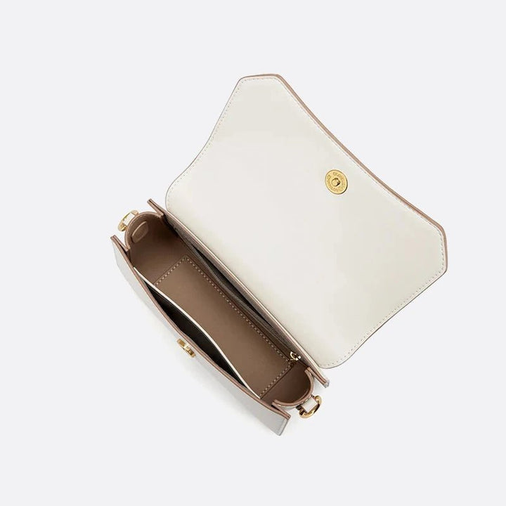 White Leather Shoulder Bag