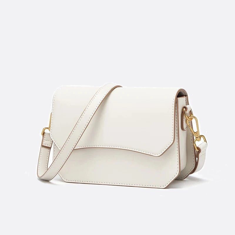 sac bandoulière cuir blanc femme