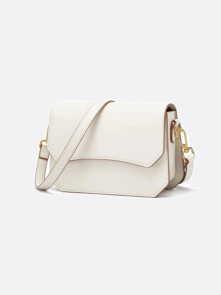 sac bandoulière cuir blanc femme