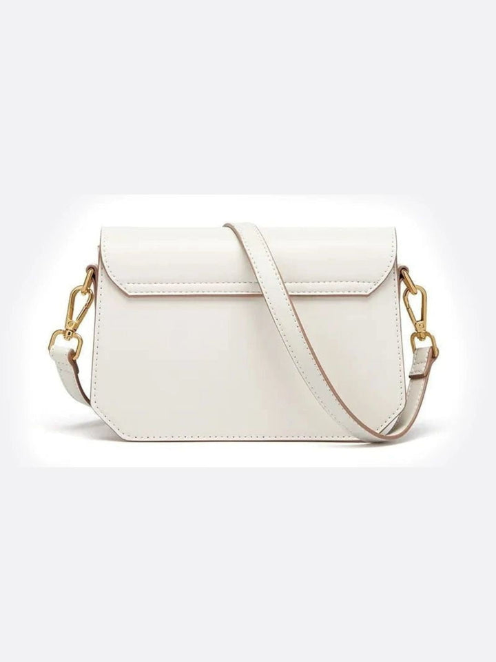 Sac bandoulière cuir blanc