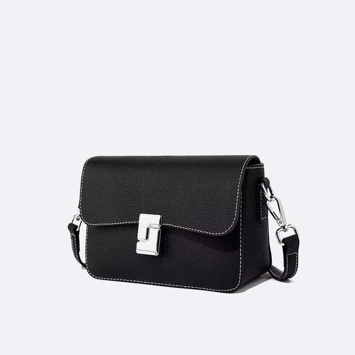 sac femme cuir grainé noir