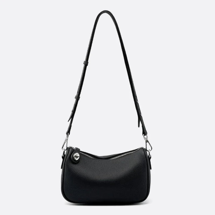 sac bandoulière cuir noir