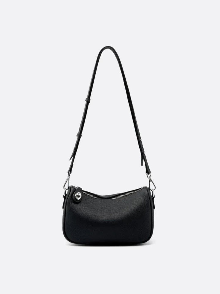 Sac bandoulière cuir noir