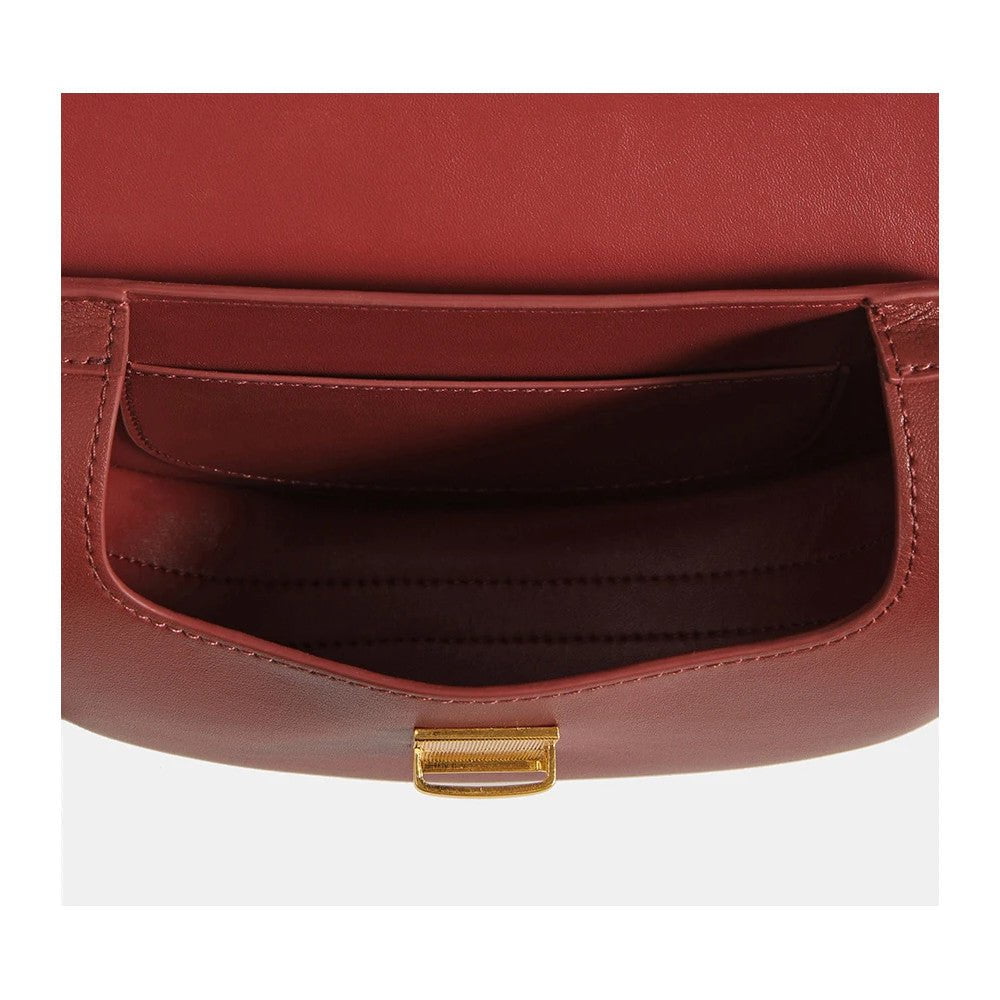 Red Leather Shoulder Bag