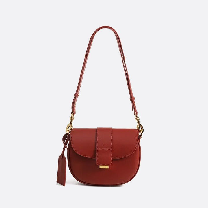 sac bandoulière cuir rouge