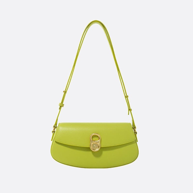 sac bandoulière cuir vert