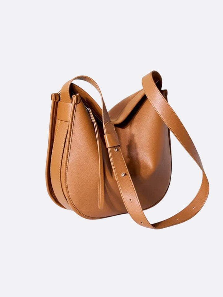 Soft leather shoulder bag