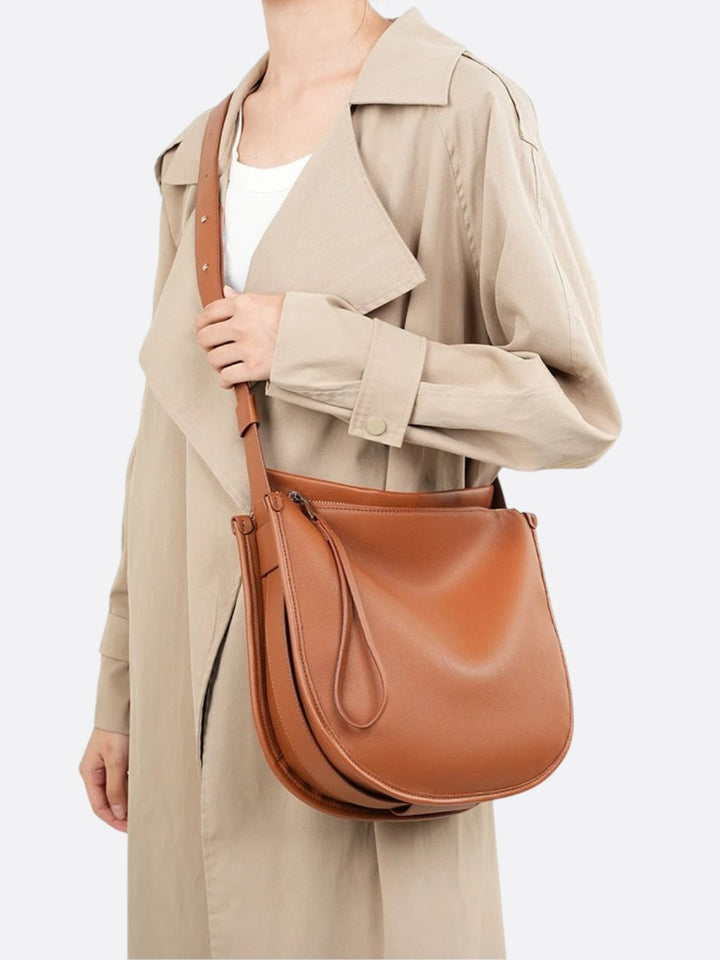 sac bandoulière cuir souple femme