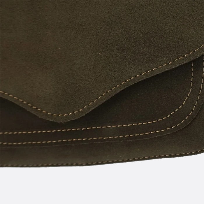 Brown Suede Shoulder Bag