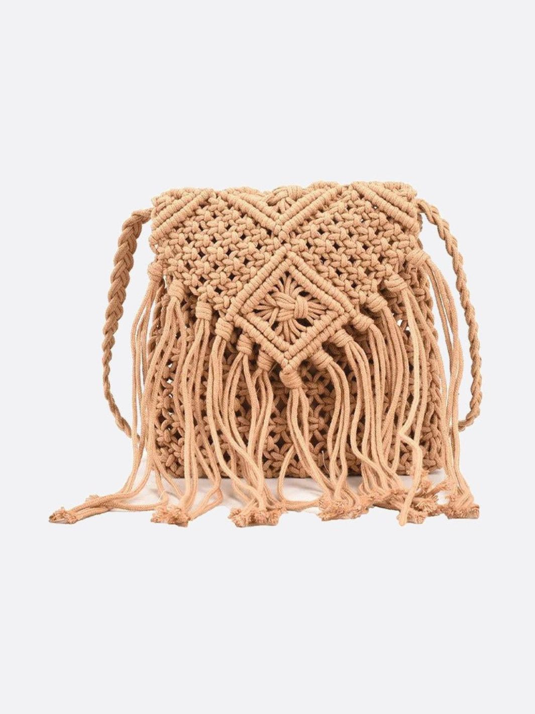 Sac bandoulière en macramé