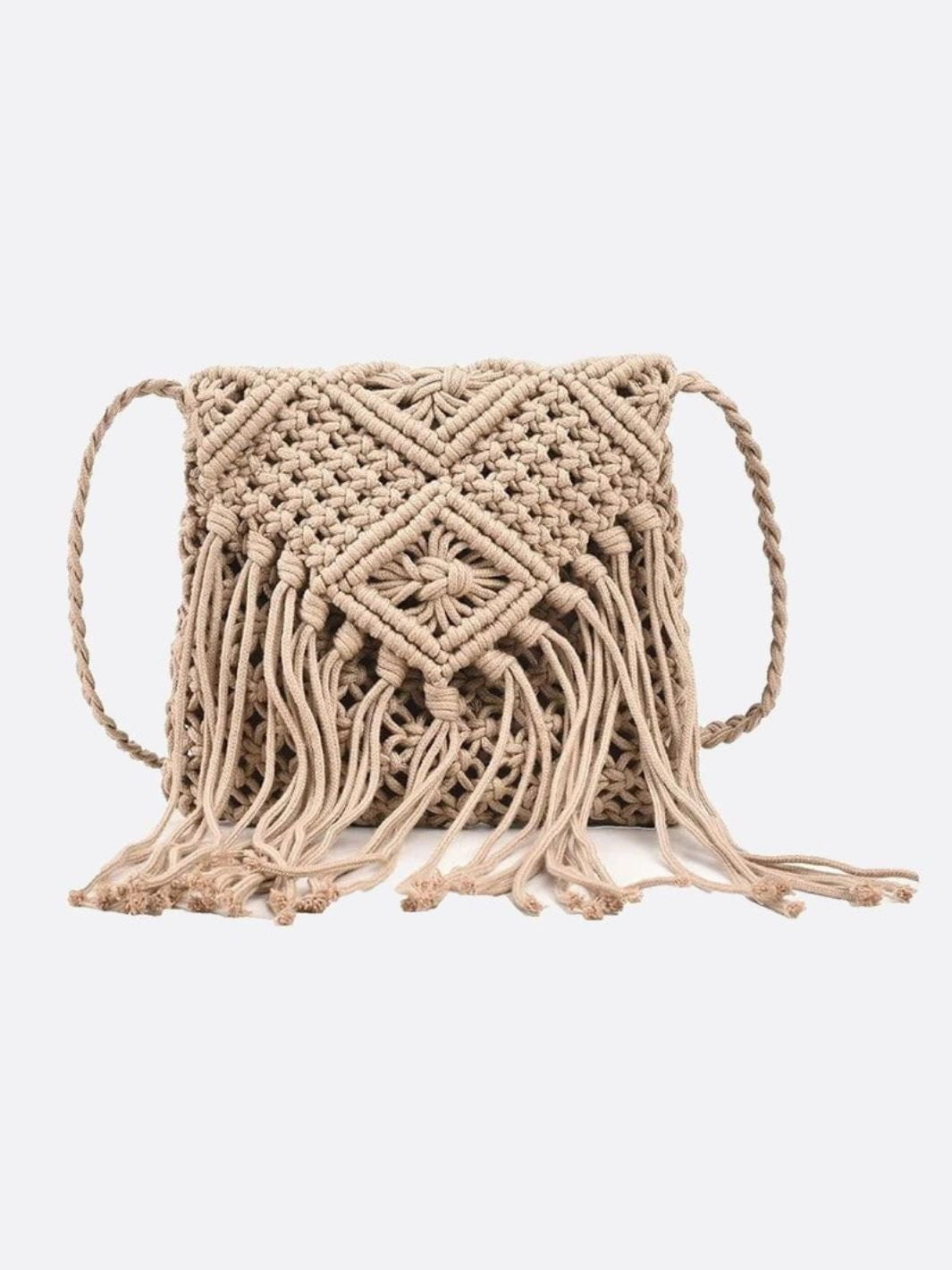 Sac bandoulière en macramé