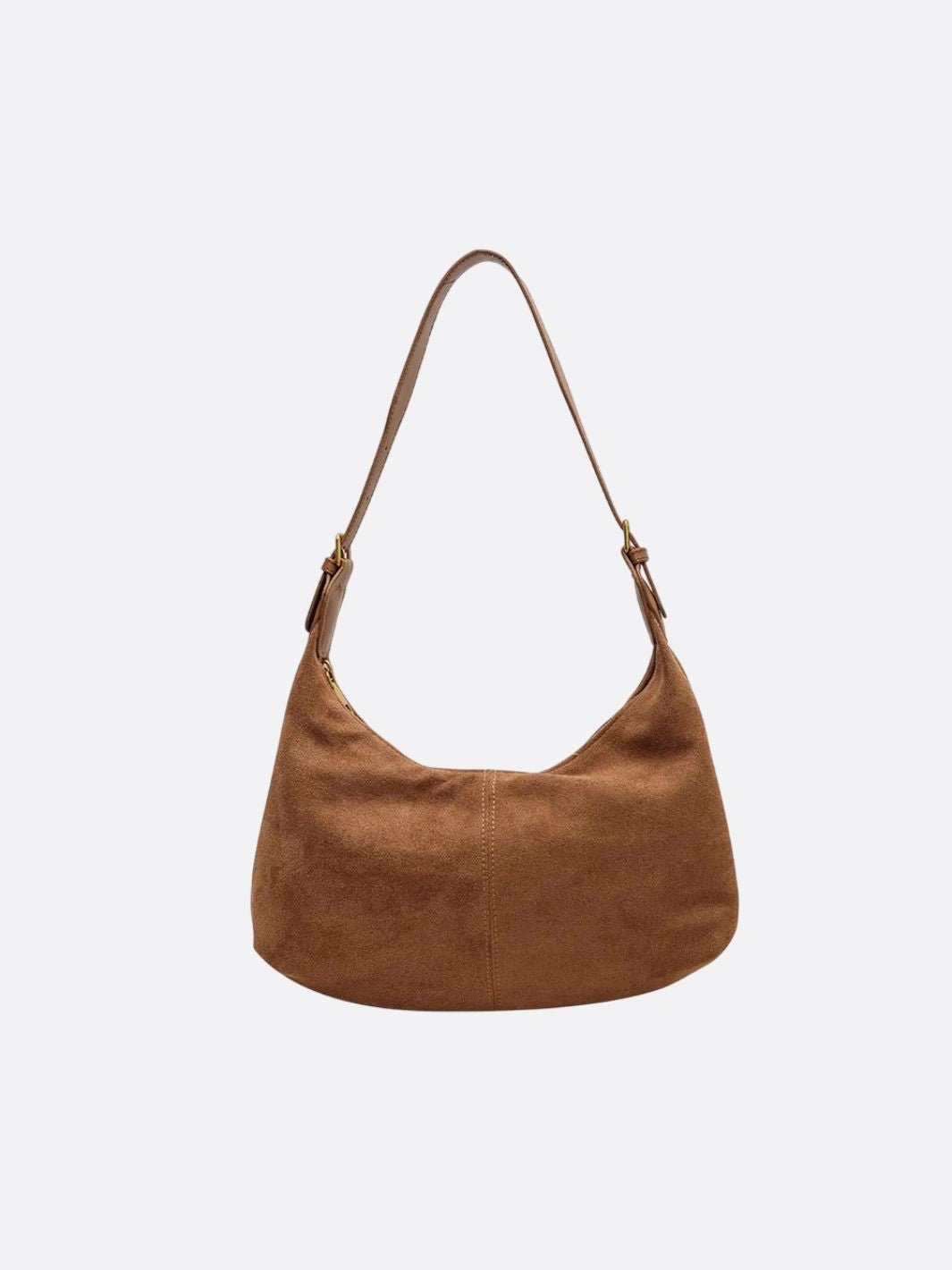 sac bandoulière velours camel