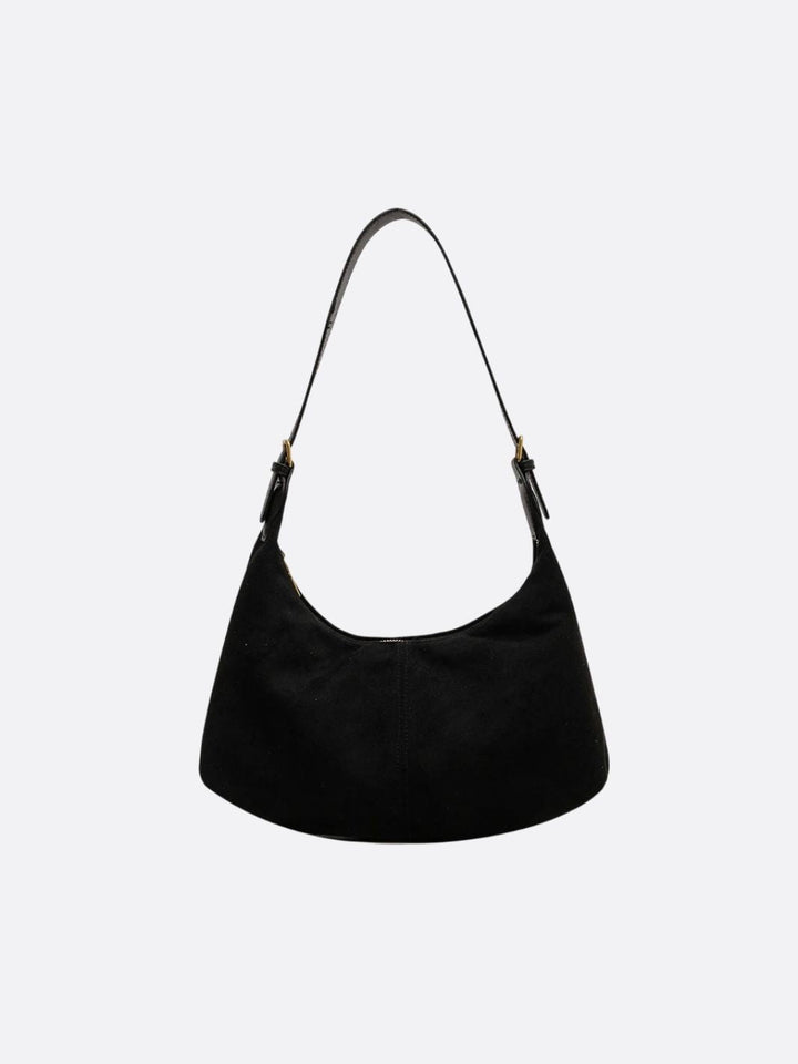 sac bandoulière velours noir