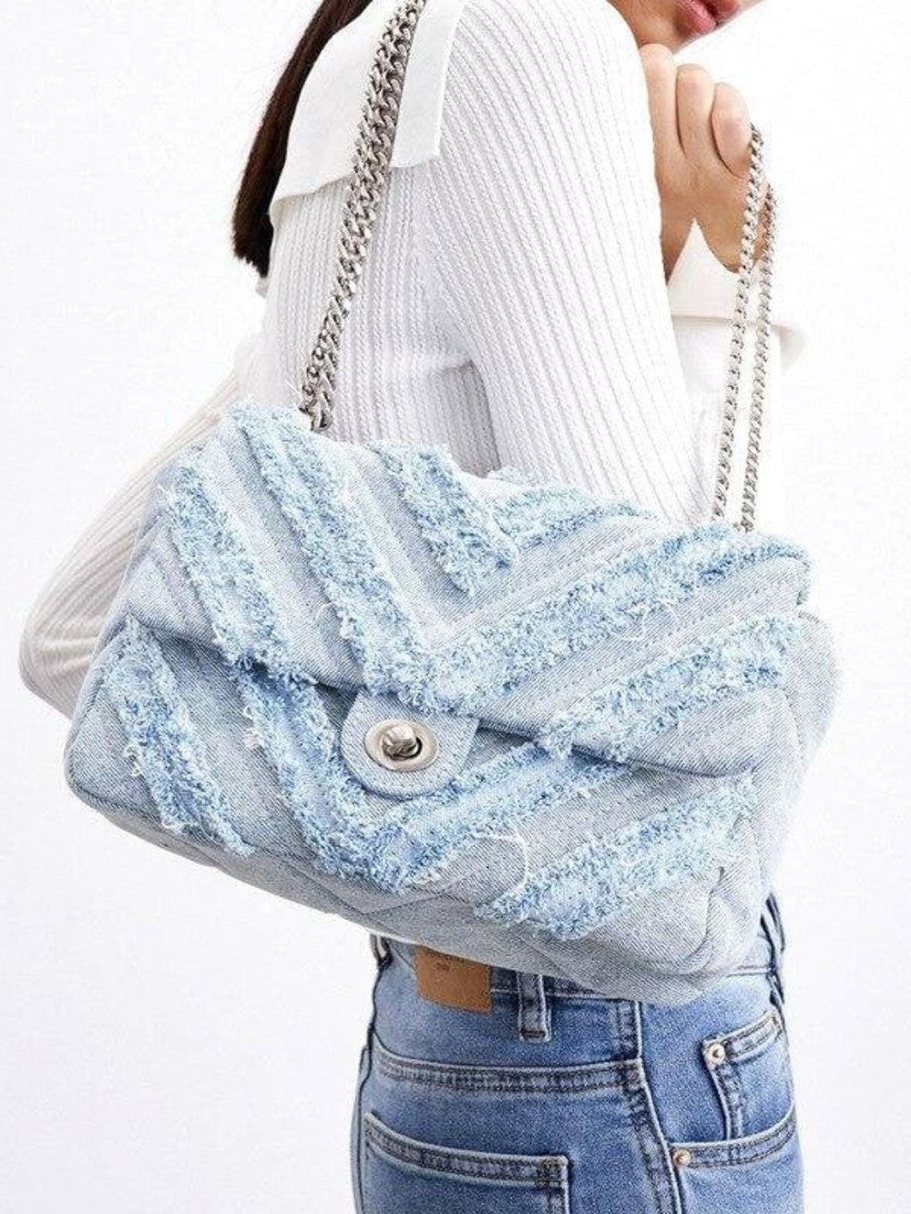 Sac bandoulière jean femme