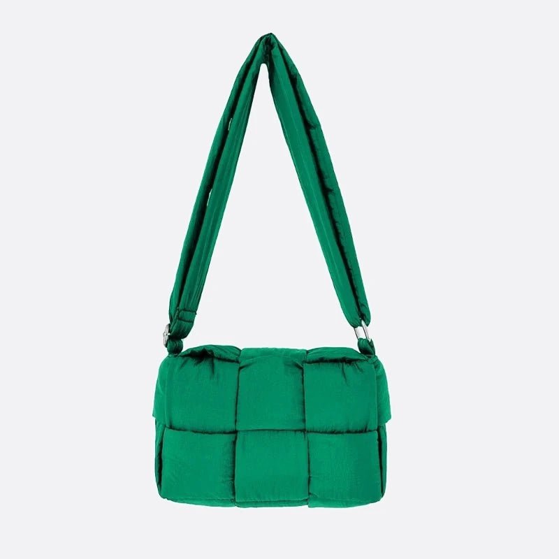 sac bandoulière matelassé vert