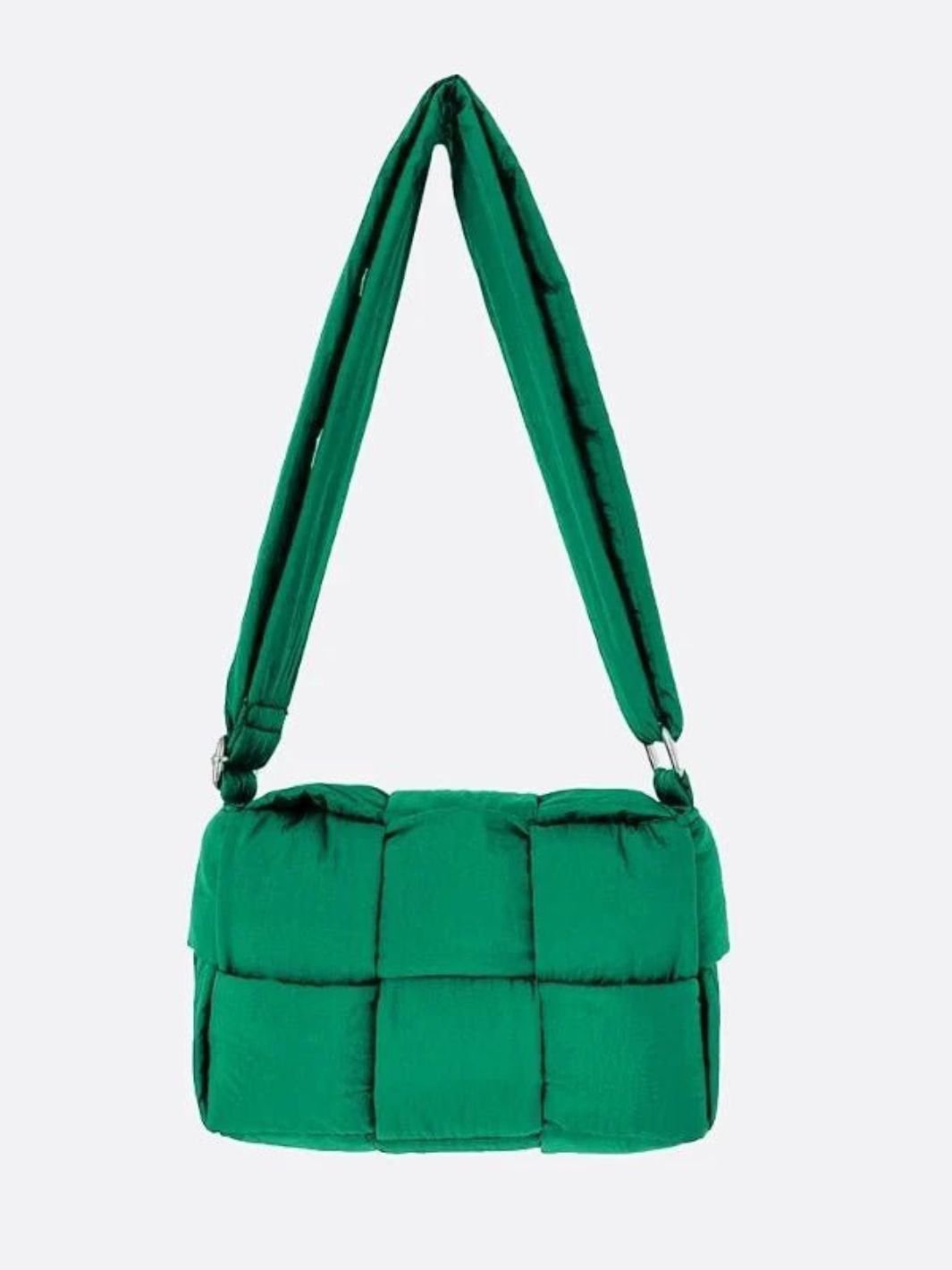 Sac bandoulière matelassé vert