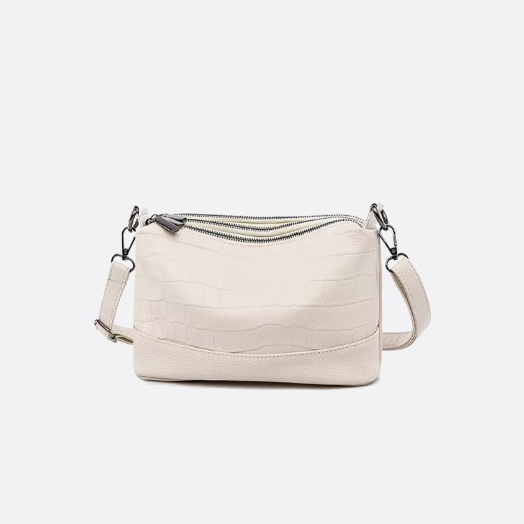 sac bandoulière multi poches blanc