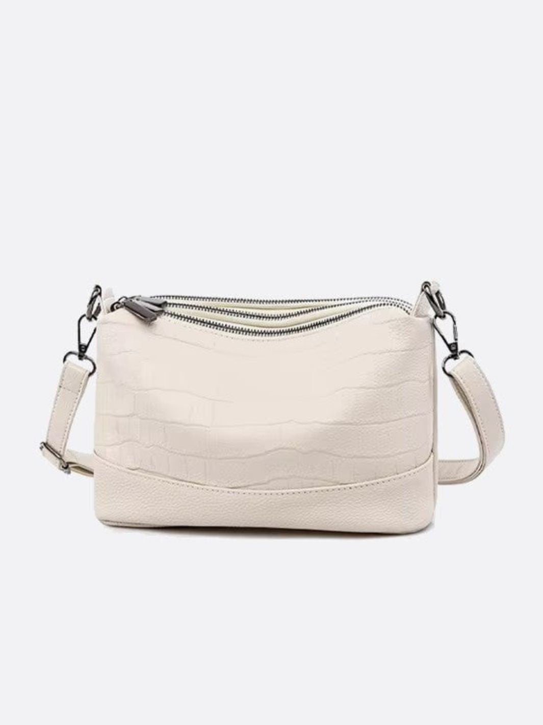 Sac bandoulière multi poches blanc