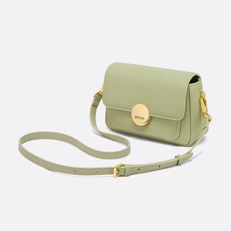 sac bandoulière cuir vert