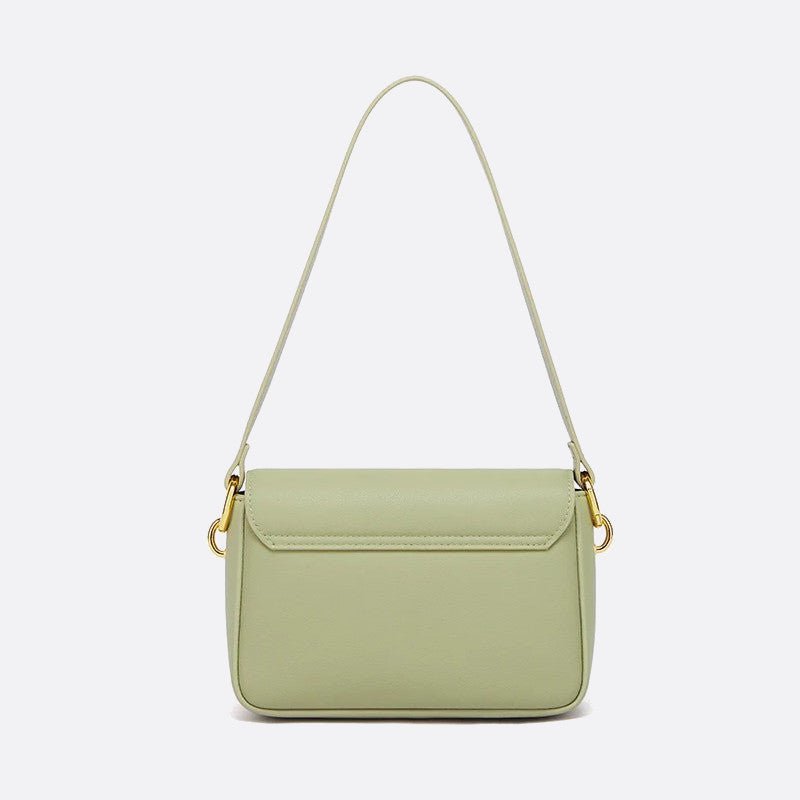 Sac bandoulière en cuir vert