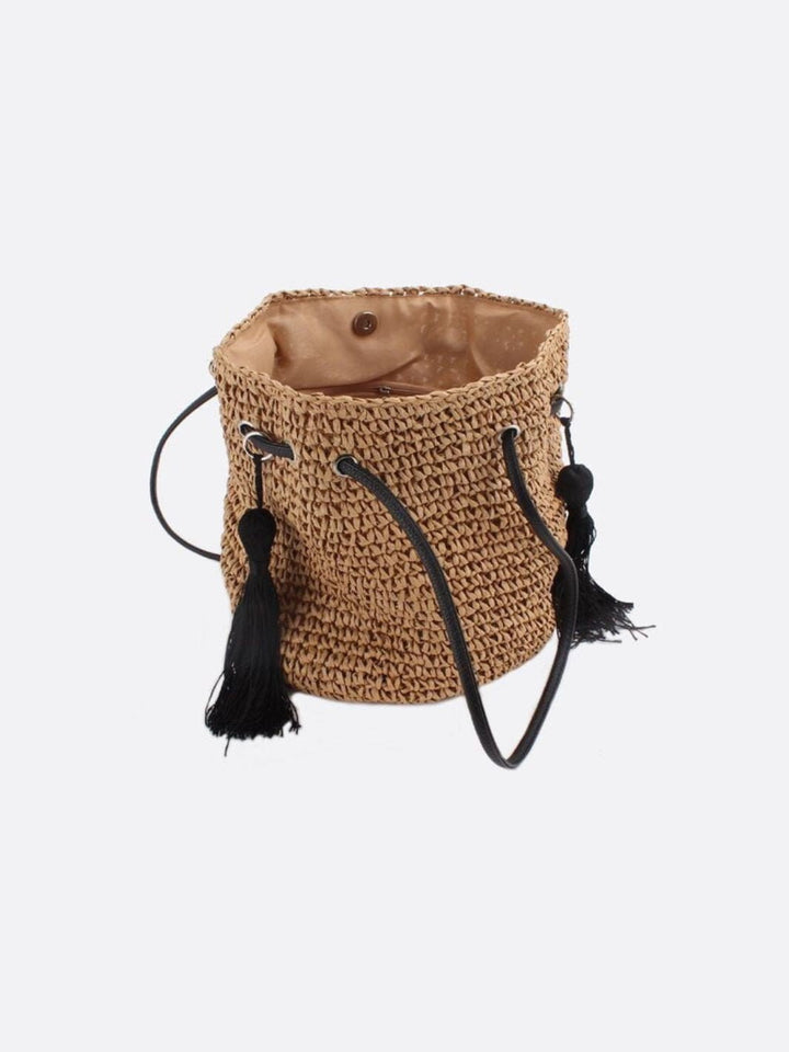 Straw purse bag