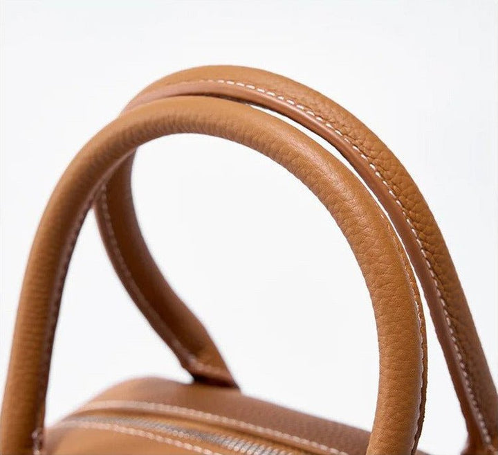 Leather bowling bag