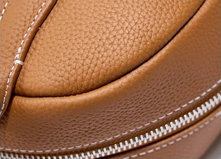 Leather bowling bag