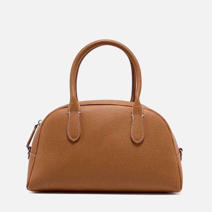 sac bowling camel cuir