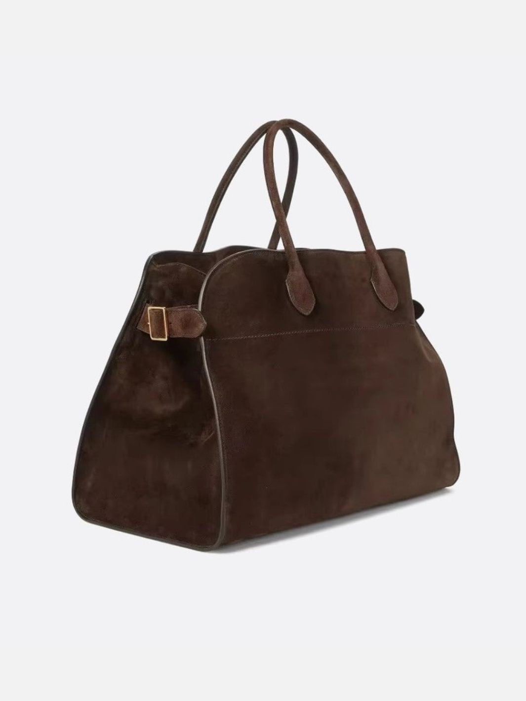 Suede bowling bag