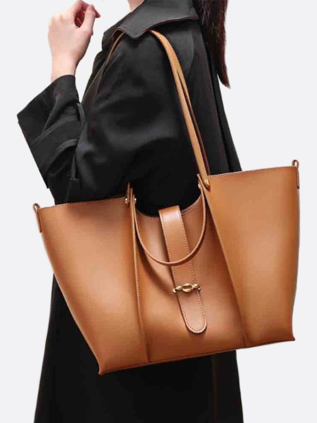 sac cabas camel femme