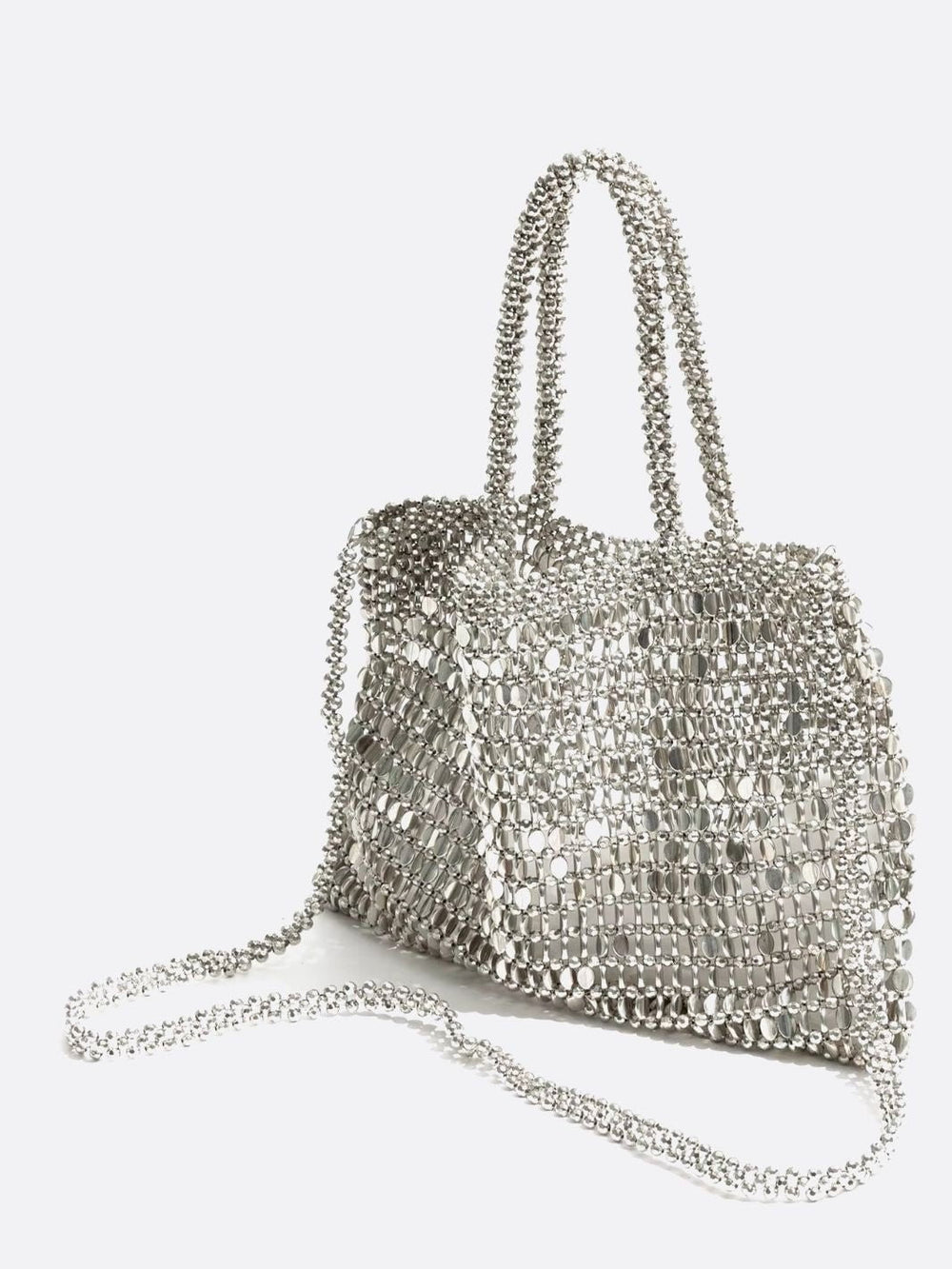 sac sequin argenté