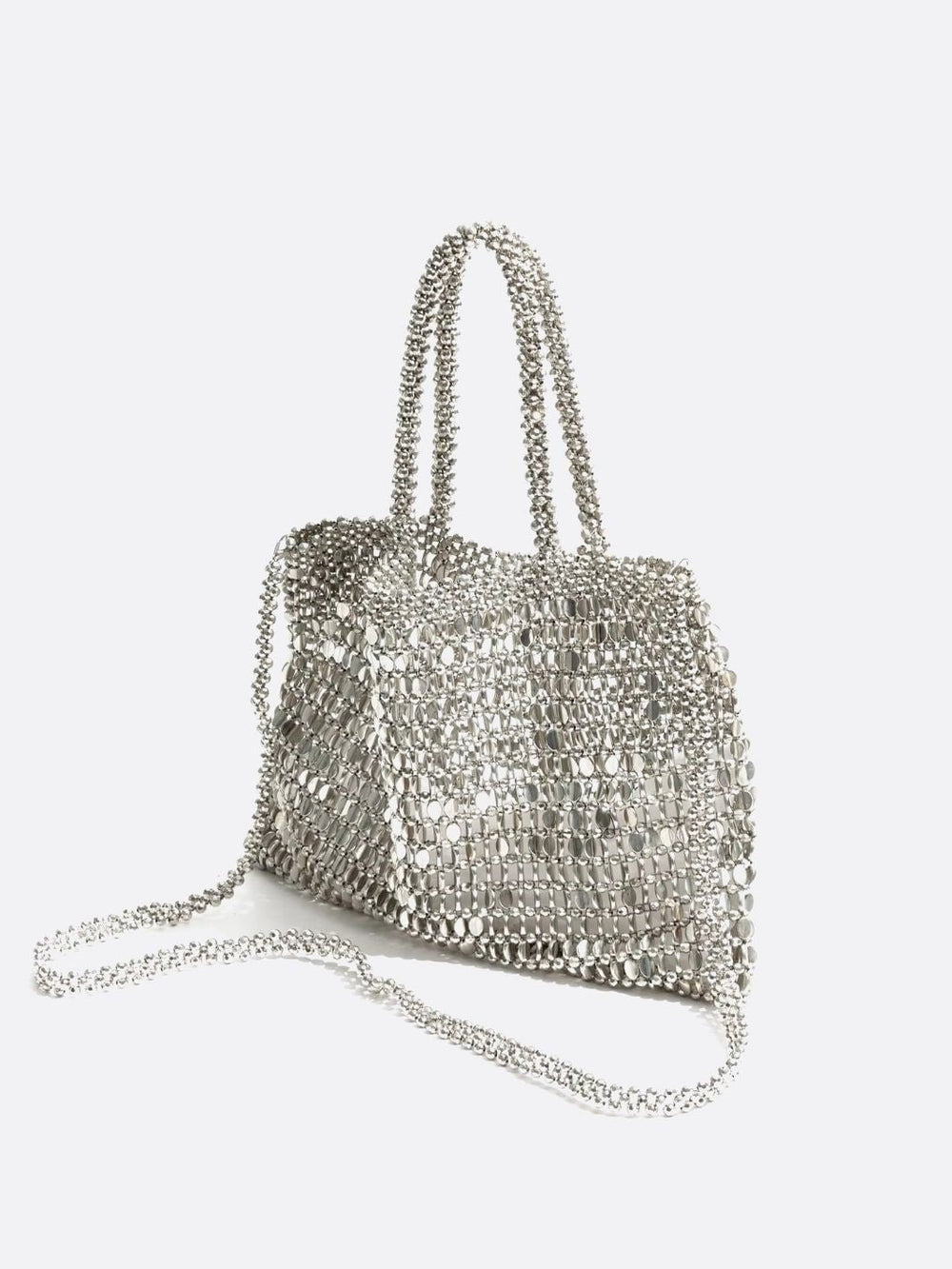 sac sequin argenté