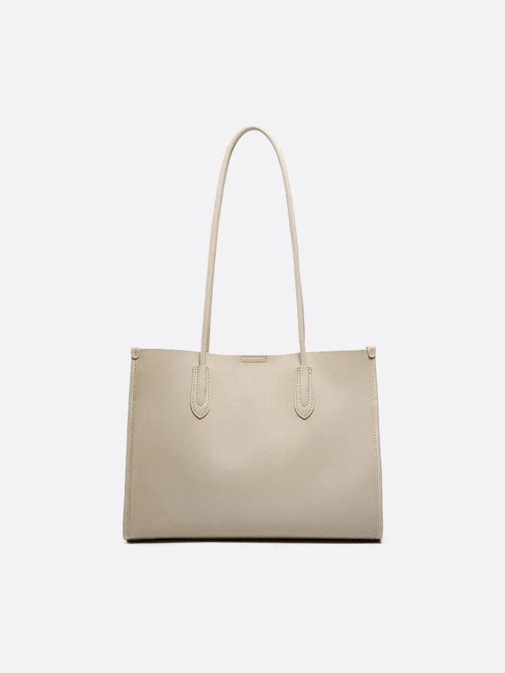 sac cabas cuir gris