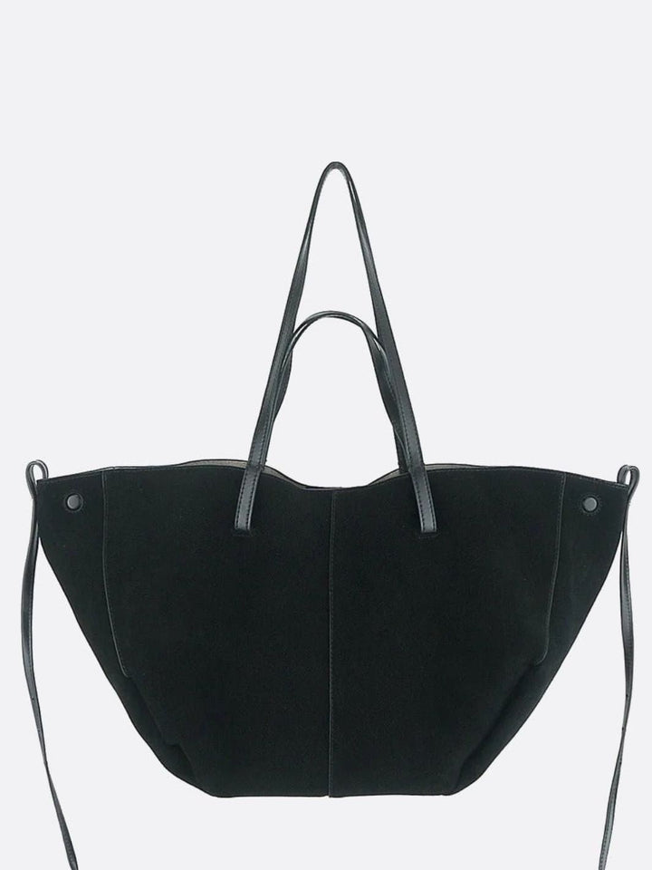 Sac cabas daim noir