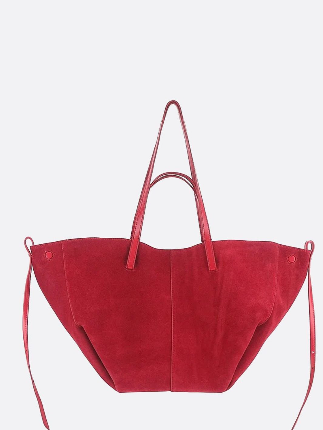 Sac cabas daim rouge