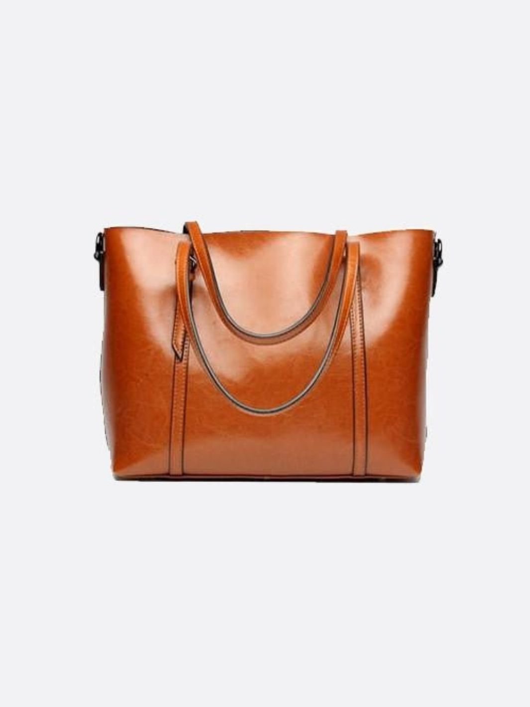 Leather tote bag