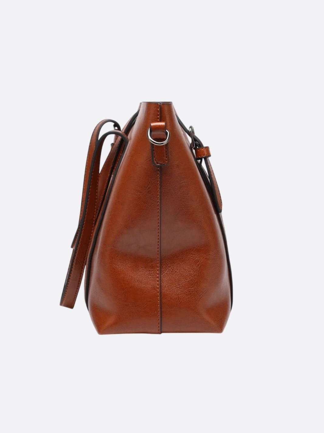 Leather tote bag