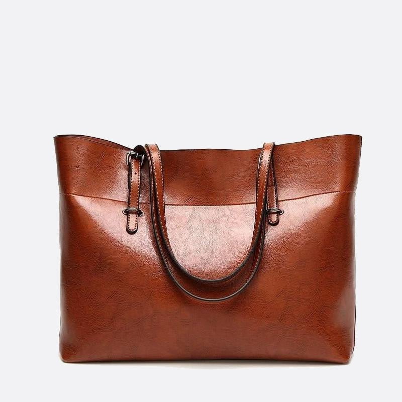 sac cabas cuir camel