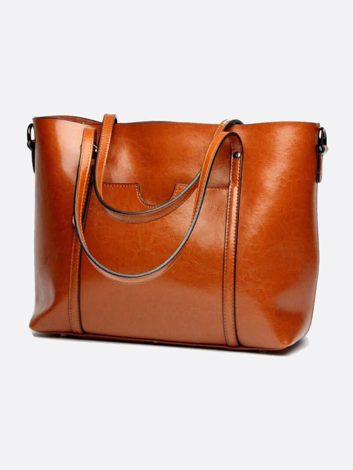 Sac cabas cuir camel