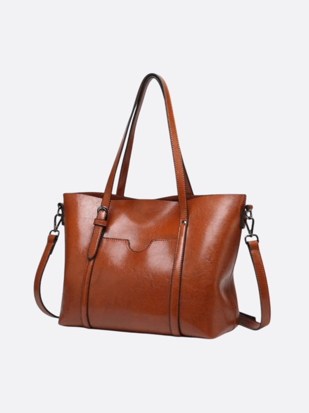 sac cabas cuir camel