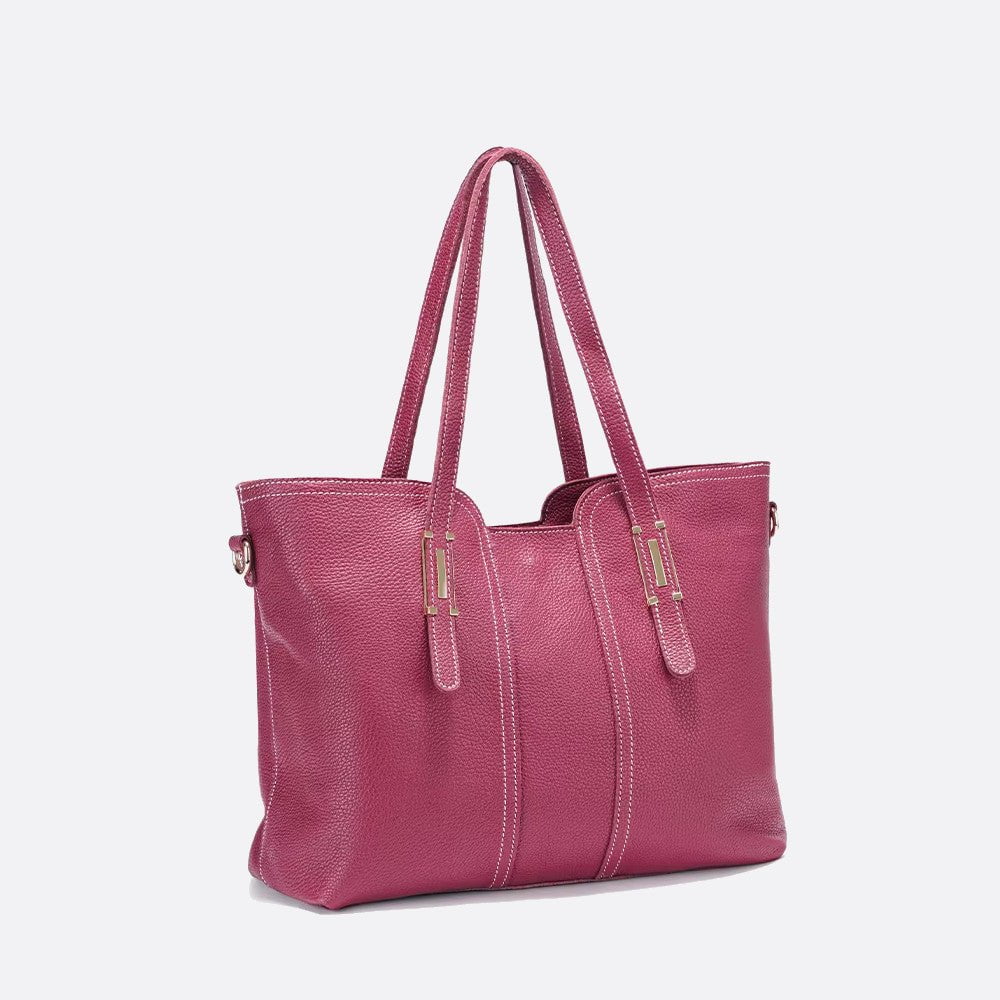 sac cabas cuir grainé