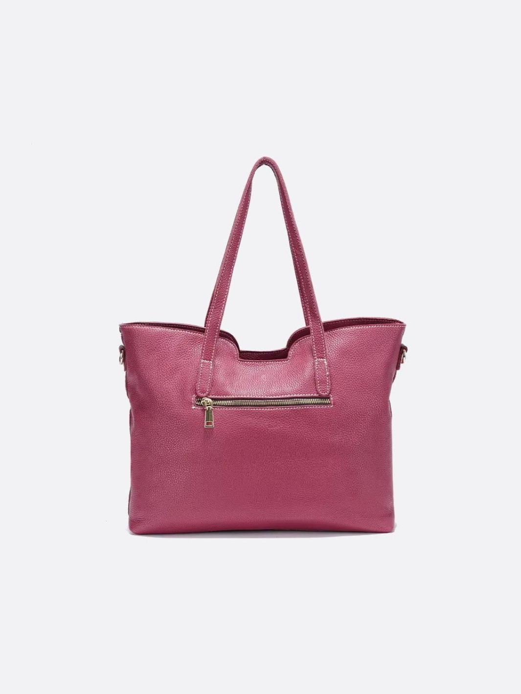 Bolso tote de piel granulada