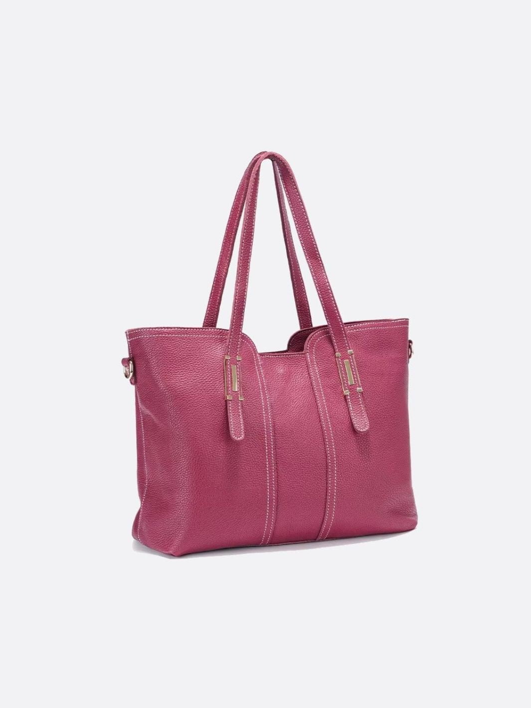 sac cabas cuir grainé