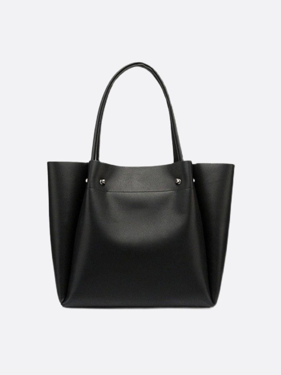 Sac cabas cuir noir