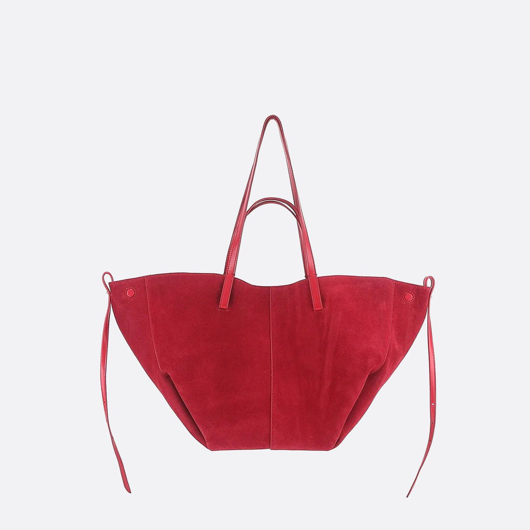 sac cabas daim rouge