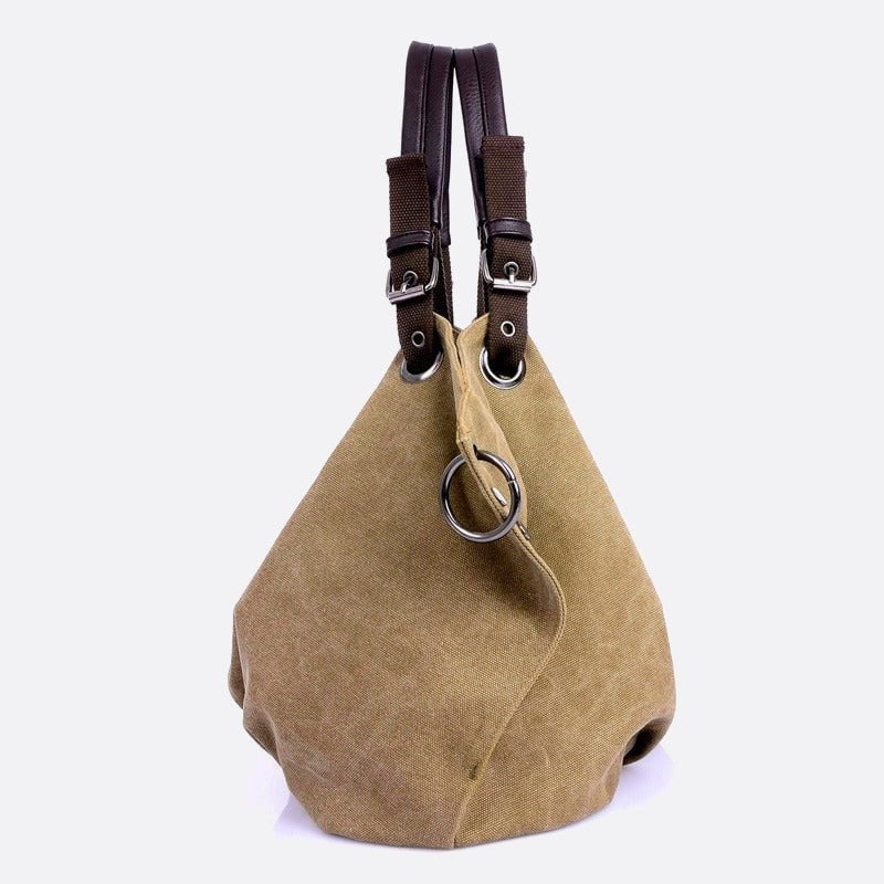 Bolso tote grande de lona