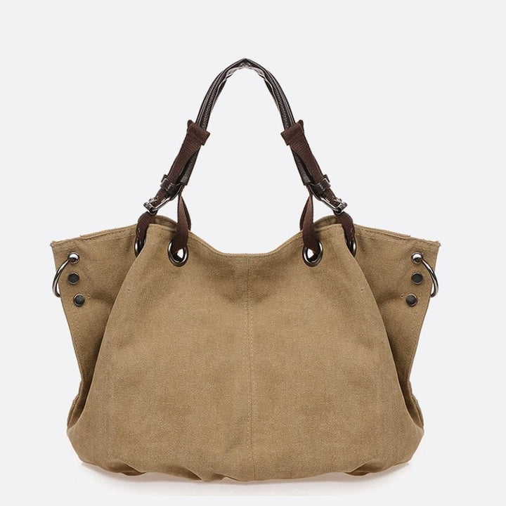 sac cabas toile grand format camel