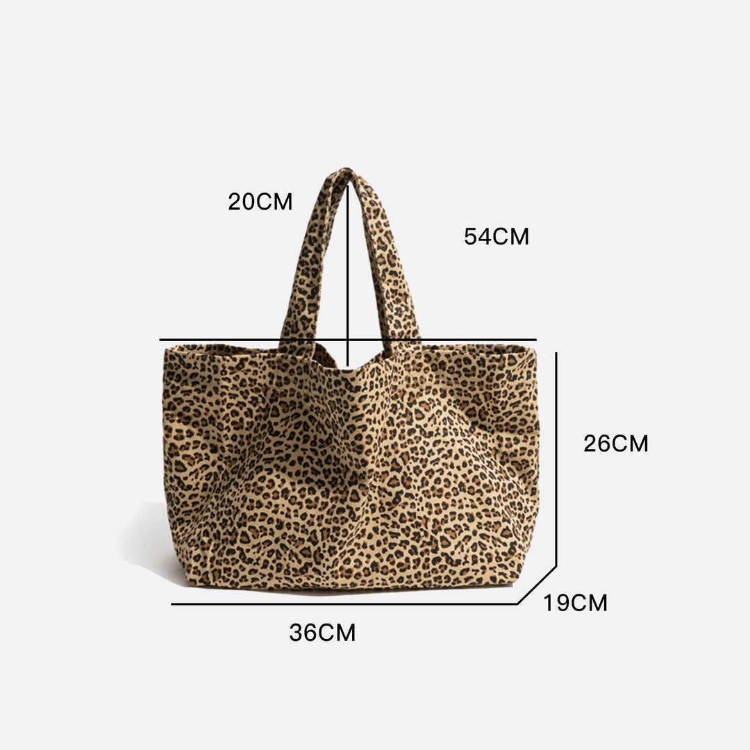 Leopard tote bag