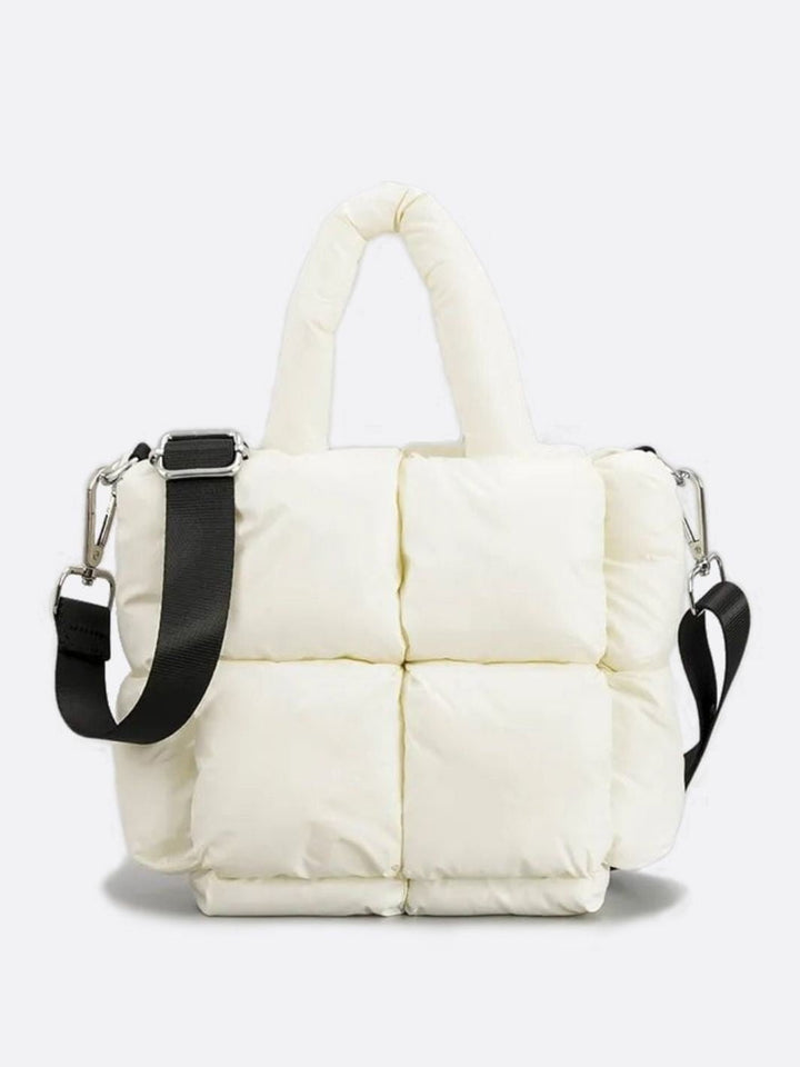 Sac cabas matelassé blanc