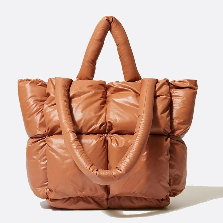 sac cabas matelassé camel